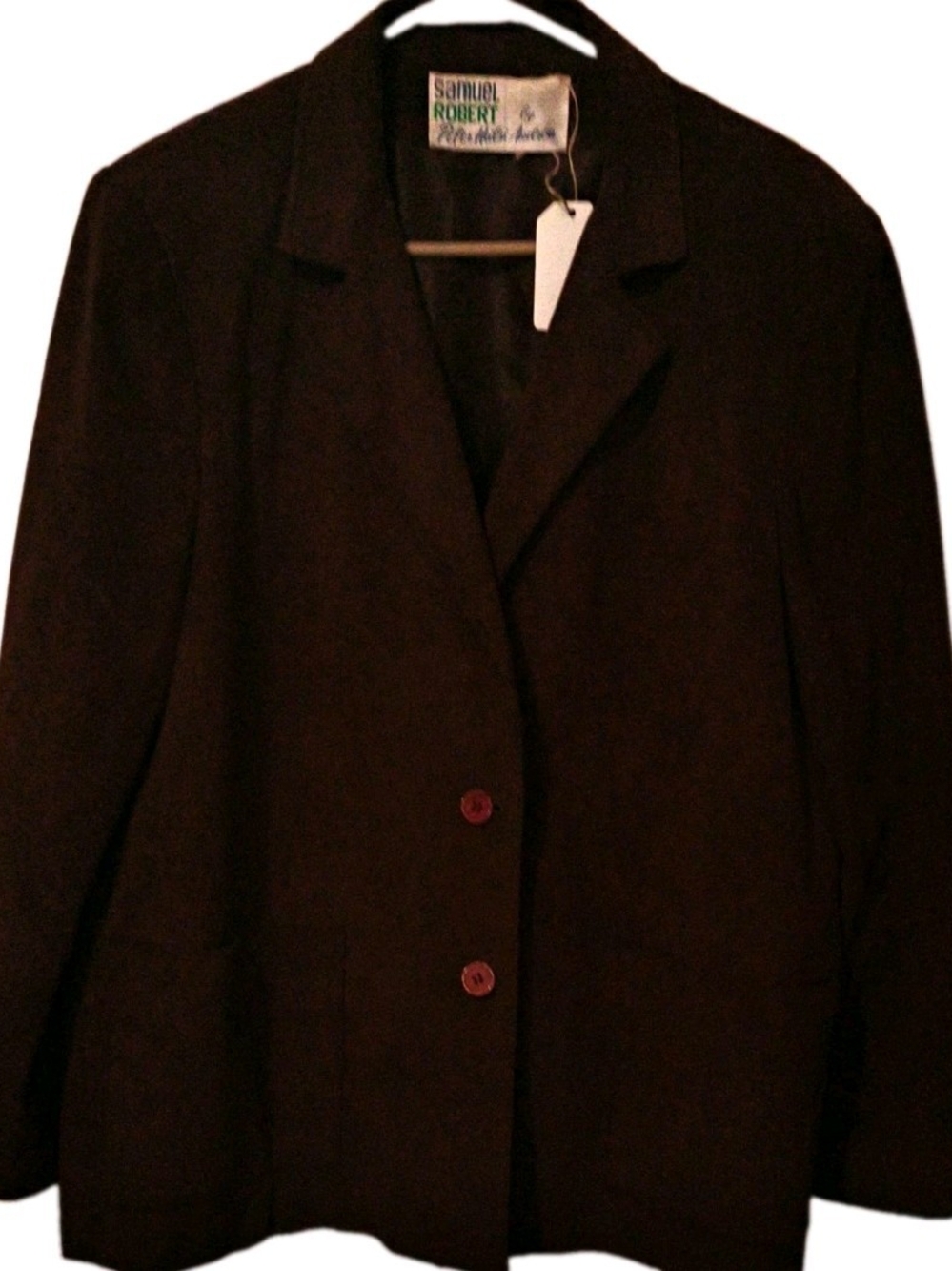 Vintage 70s 80s Samuel Robert Peter Hatsi Andre Women's  Brown Tailored Jacket